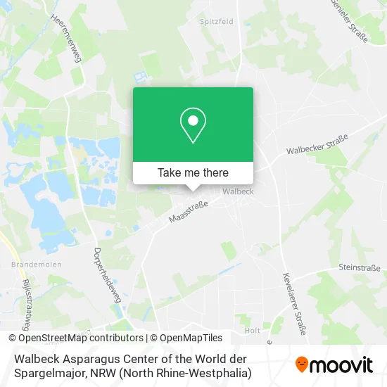 Карта Walbeck Asparagus Center of the World der Spargelmajor