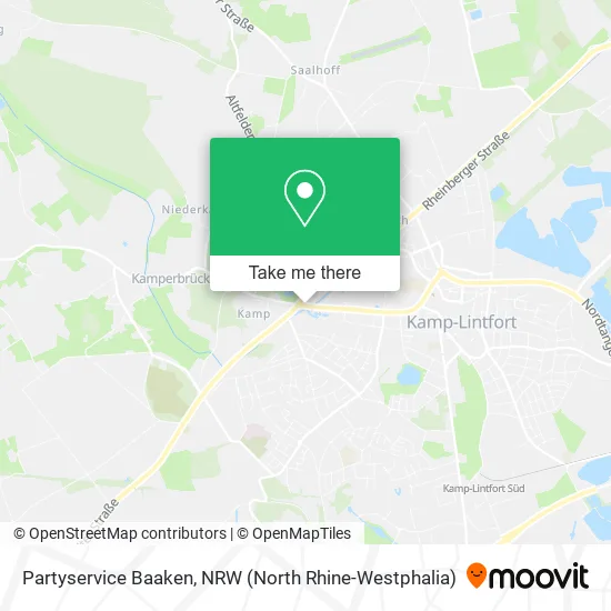 Карта Partyservice Baaken