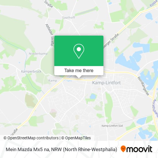 Mein Mazda Mx5 na map