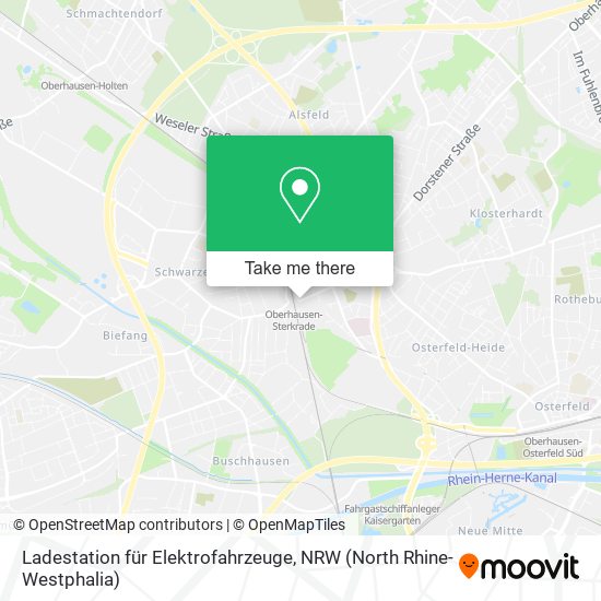 Ladestation für Elektrofahrzeuge map