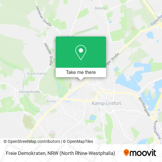 Карта Freie Demokraten