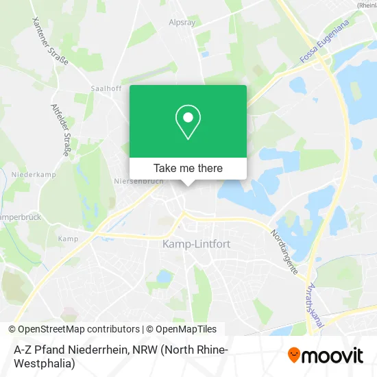 Карта A-Z Pfand Niederrhein