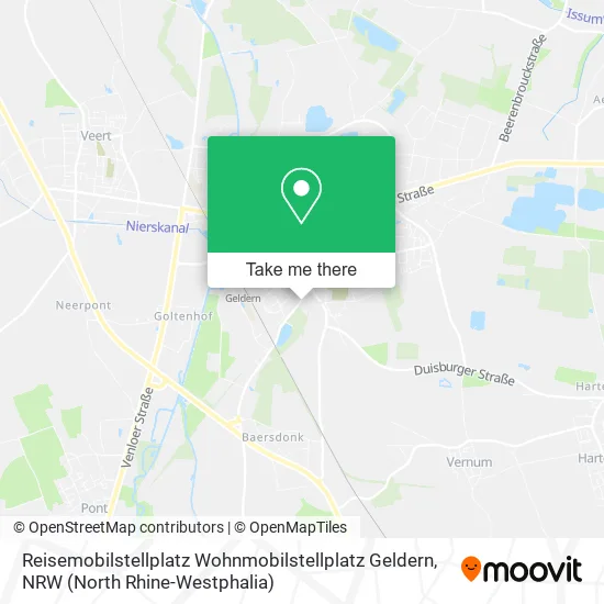Карта Reisemobilstellplatz Wohnmobilstellplatz Geldern