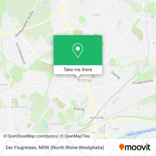 Der Flugreisen map