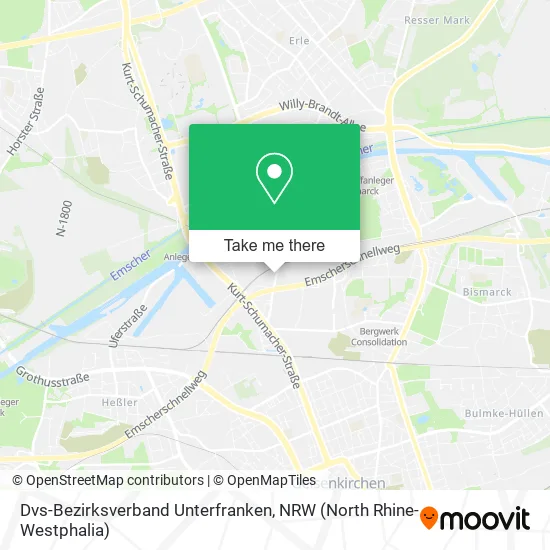 Карта Dvs-Bezirksverband Unterfranken