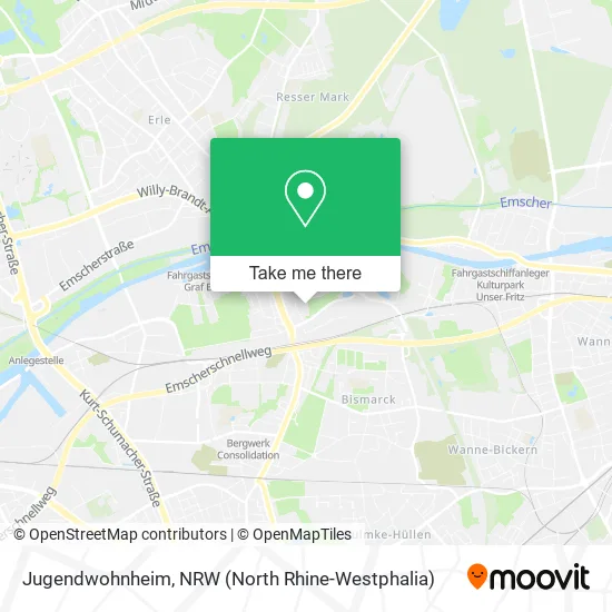 Карта Jugendwohnheim