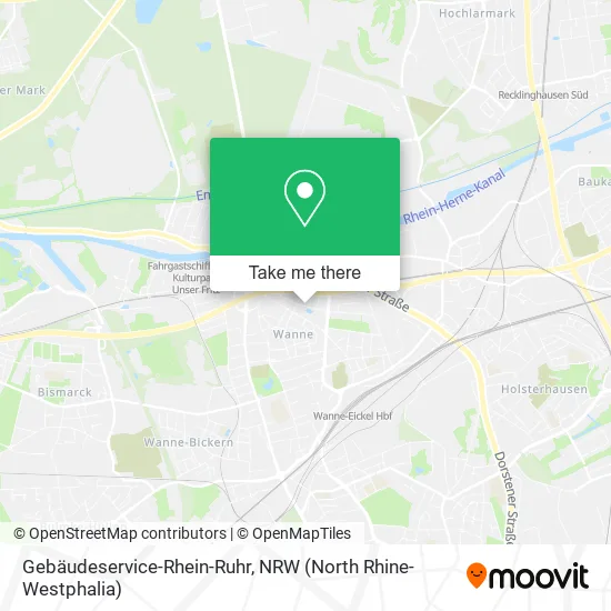 Карта Gebäudeservice-Rhein-Ruhr