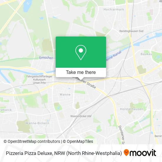 Pizzeria Pizza Deluxe map