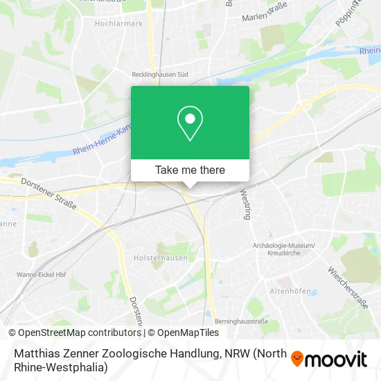 Карта Matthias Zenner Zoologische Handlung