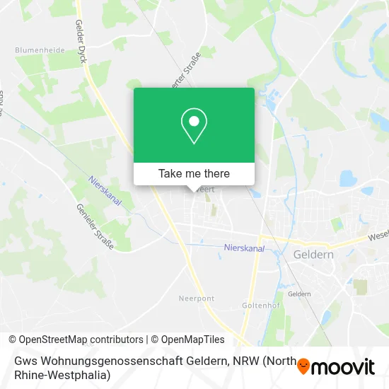 Gws Wohnungsgenossenschaft Geldern map