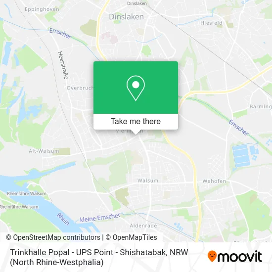 Карта Trinkhalle Popal - UPS Point - Shishatabak