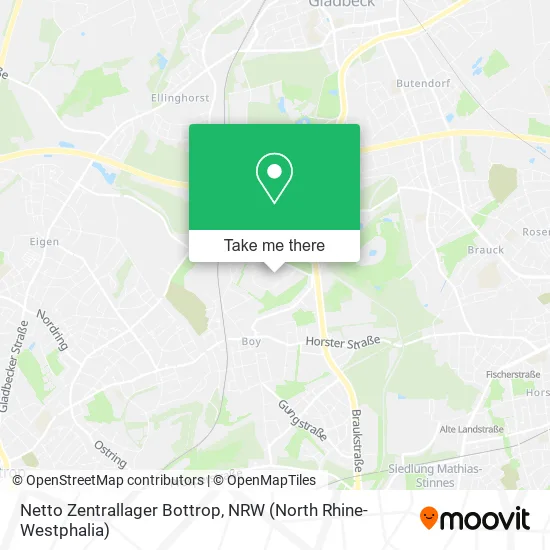 Карта Netto Zentrallager Bottrop