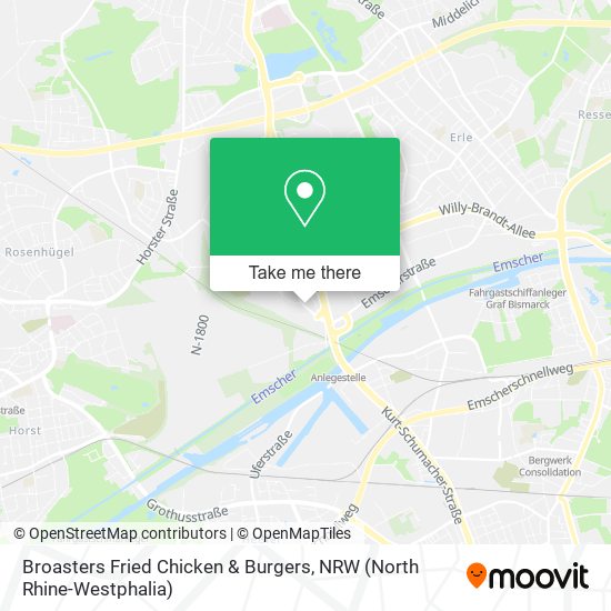 Broasters Fried Chicken & Burgers map