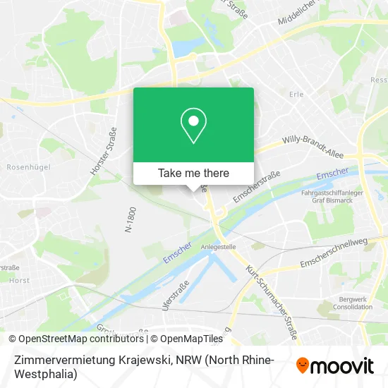 Карта Zimmervermietung Krajewski