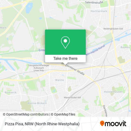 Pizza Pisa map