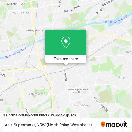 Asia Supermarkt map