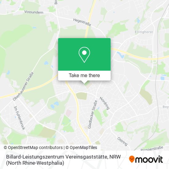 Billard-Leistungszentrum Vereinsgaststätte map