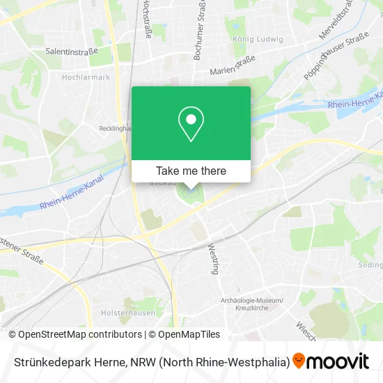Strünkedepark Herne map