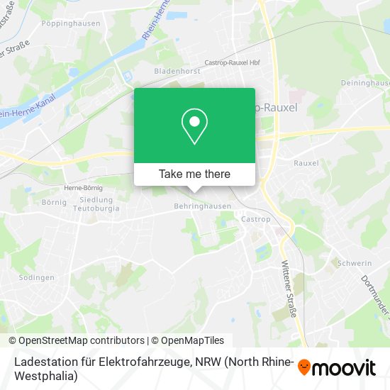 Ladestation für Elektrofahrzeuge map