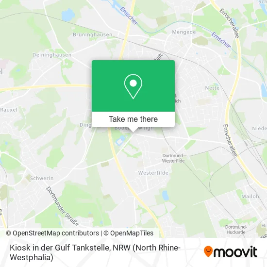 Карта Kiosk in der Gulf Tankstelle