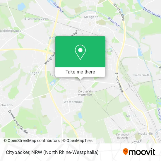 Citybäcker map