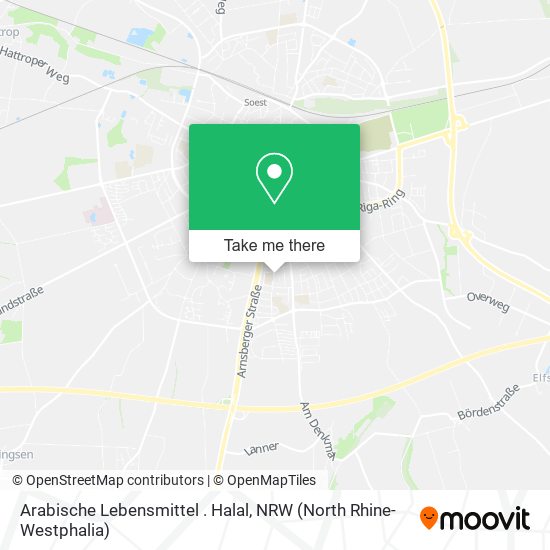 Arabische Lebensmittel . Halal map