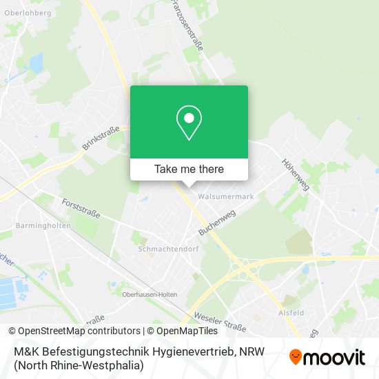 M&K Befestigungstechnik Hygienevertrieb map