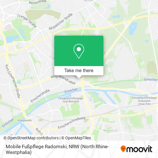 Карта Mobile Fußpflege Radomski