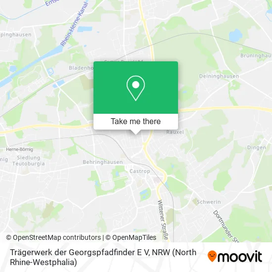 Карта Trägerwerk der Georgspfadfinder E V