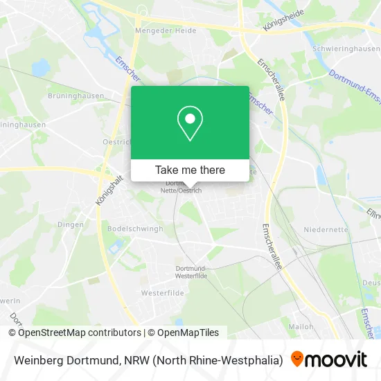 Карта Weinberg Dortmund