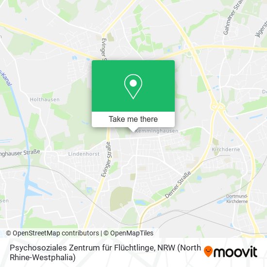 Psychosoziales Zentrum für Flüchtlinge map