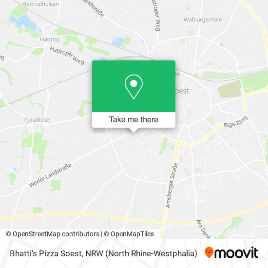 Bhatti's Pizza Soest map