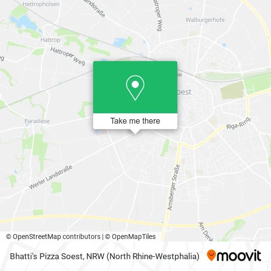 Карта Bhatti's Pizza Soest