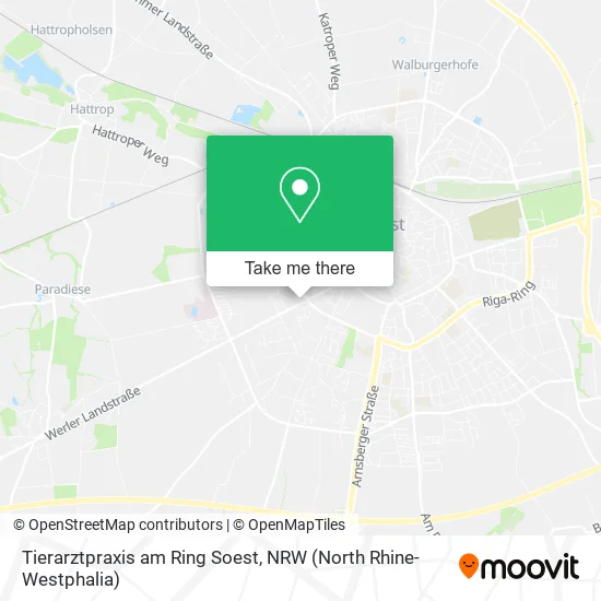 Карта Tierarztpraxis am Ring Soest