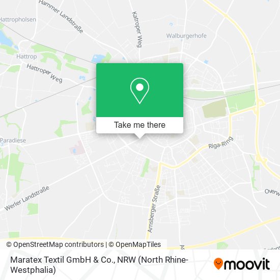 Maratex Textil GmbH & Co. map