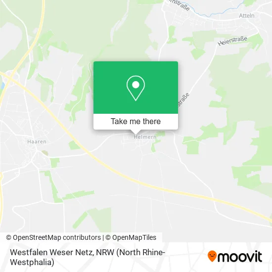 Карта Westfalen Weser Netz