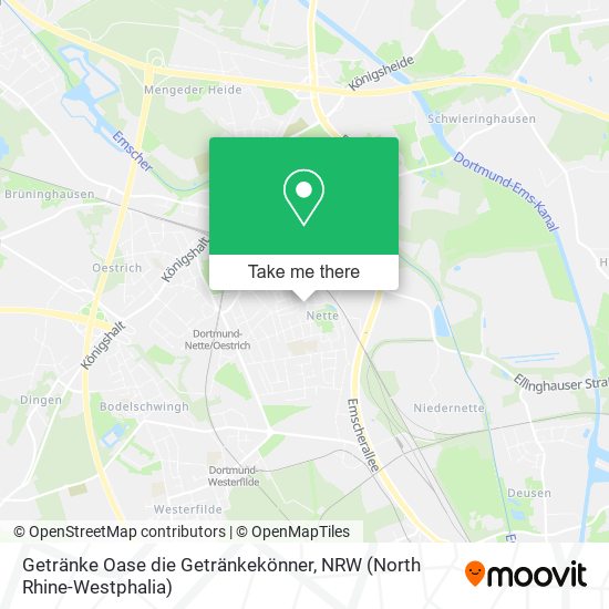 Getränke Oase die Getränkekönner map