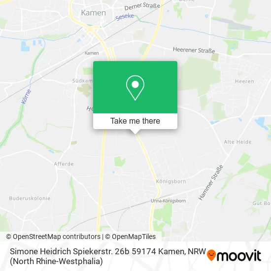 Карта Simone Heidrich Spiekerstr. 26b 59174 Kamen