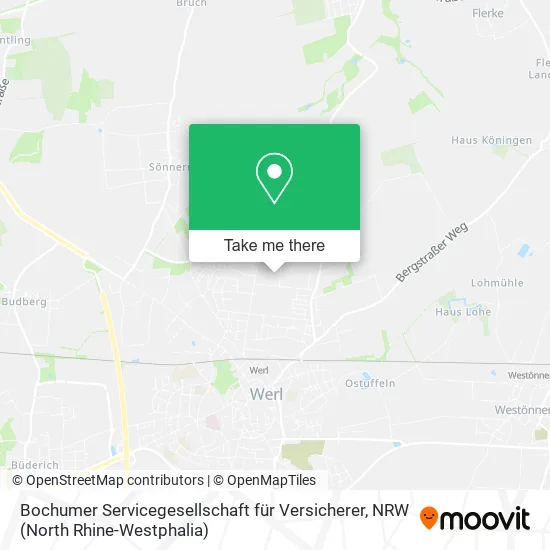Карта Bochumer Servicegesellschaft für Versicherer