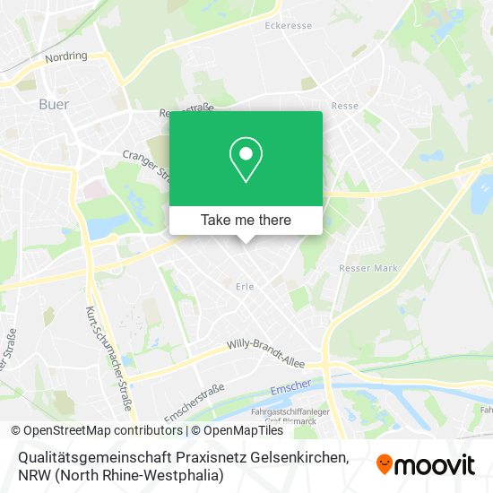 Qualitätsgemeinschaft Praxisnetz Gelsenkirchen map