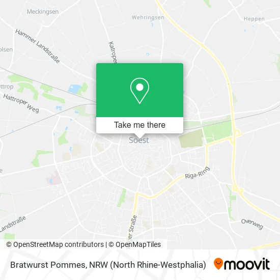 Карта Bratwurst Pommes