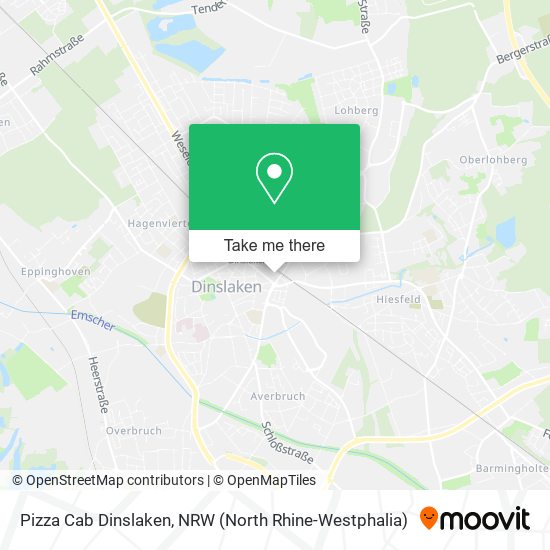 Pizza Cab Dinslaken map