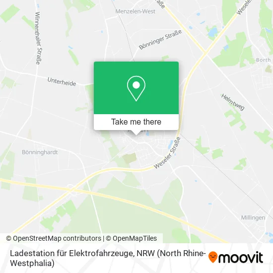 Карта Ladestation für Elektrofahrzeuge