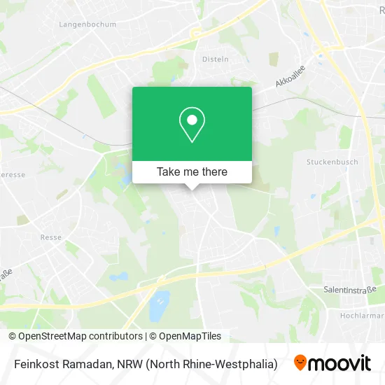 Карта Feinkost Ramadan