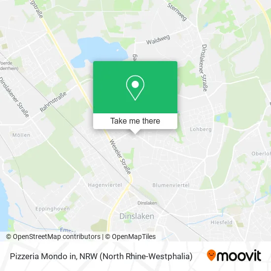 Карта Pizzeria Mondo in