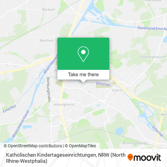 Карта Katholischen Kindertageseinrichtungen