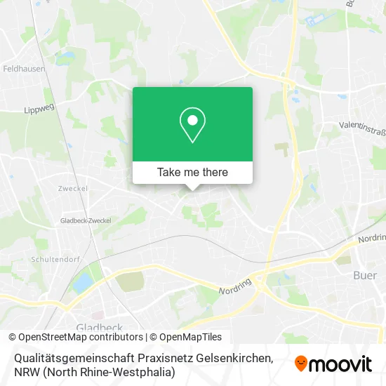 Карта Qualitätsgemeinschaft Praxisnetz Gelsenkirchen