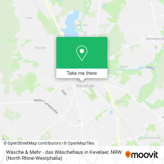 Карта Wäsche & Mehr - das Wäschehaus in Kevelaer