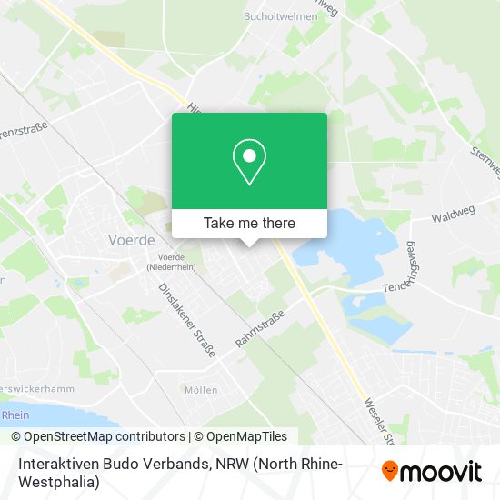 Interaktiven Budo Verbands map