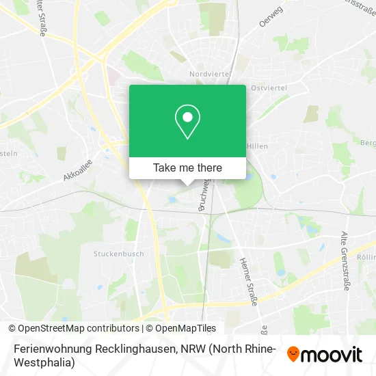 Карта Ferienwohnung Recklinghausen